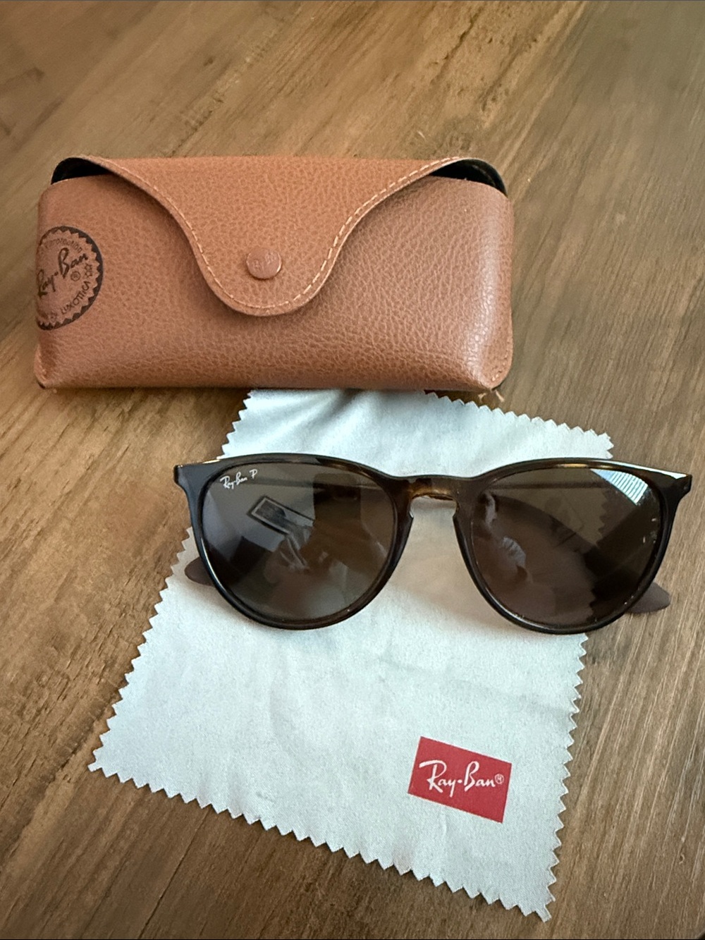 Ray-Ban Brown Tortoiseshell Sunglasses with Brown Lenses